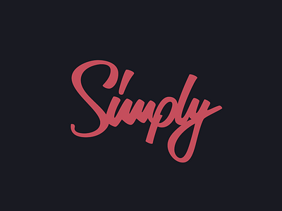 Simply lettering logo