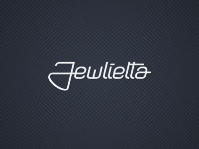 Jewlietta logo typeface design