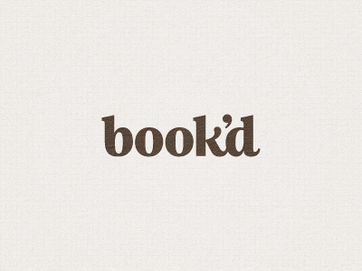 Bookd logo typeface