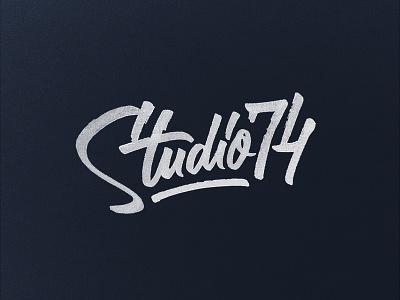Studio74 lettering logo
