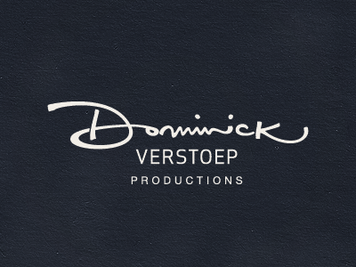 Dominick logo script typography