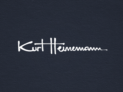 Kurt H. handwritten logo script typography