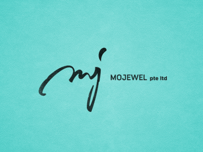 mj calligraphy identity logo logotype signature mark