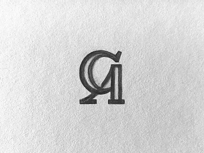 CA monogram logo monogram