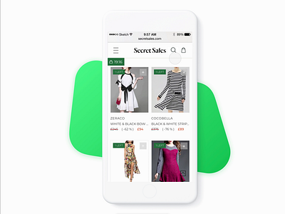 Quick Buy feature bag clothes design ecommerce fashion feature flow green interaction principle product quick shopping ui ux