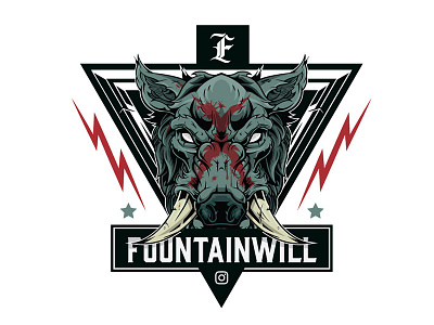 @fountainwill apparel brand branding decal graphic design illustration skateboard skull sticker tattoo vinyl