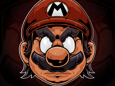 Mario apparel branding decal design fan fan art graphic design illustraion logo mario mariobros procreate skateboard skull sticker tattoo vector vector artwork