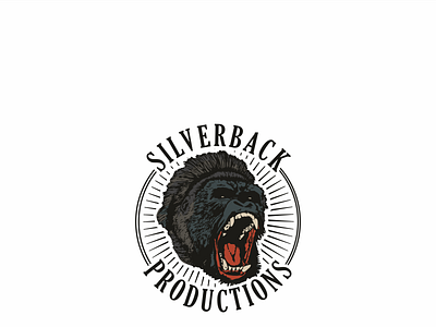 Silverback Logo version 01 animals ape brand branding design freelance gorilla graphic design head logo production silvebrack vector