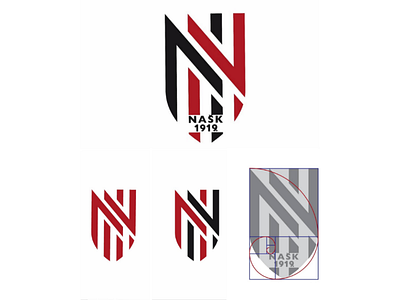 NK/FC NAŠK Našice (Croatia) new logo and branding branding sport club coatofarms fibonacci football grafik grafisk identity marke nogomet soccer