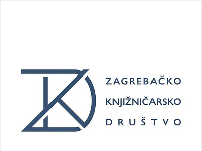Logo suggestion 01, "Monogram", for a contest book brand branding croatia library logo modern monogram simple zagreb