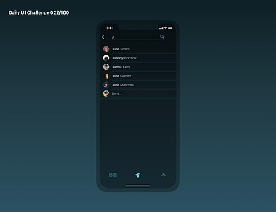 Daily UI Challenge 022/100 22 dailyui design