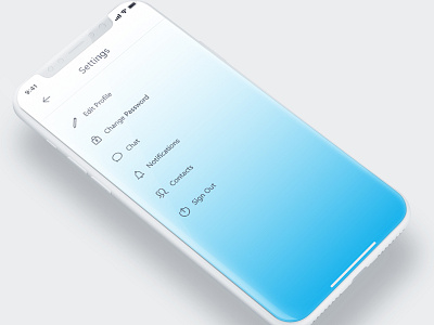 Daily UI #007 Settings UI design