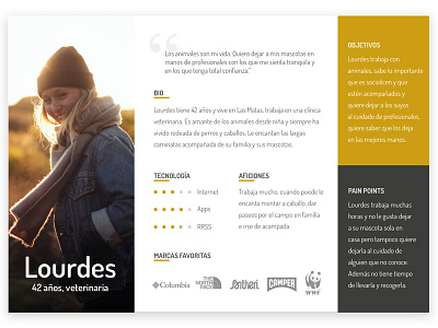 Persona Lourdes - Truffles App persona ux ux deliverables visual design