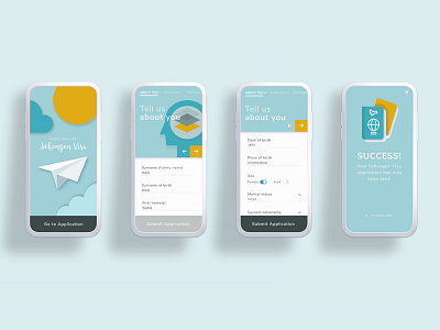 UX/UI Mobile Visa Application redesign by Pilu Mediavilla on Dribbble