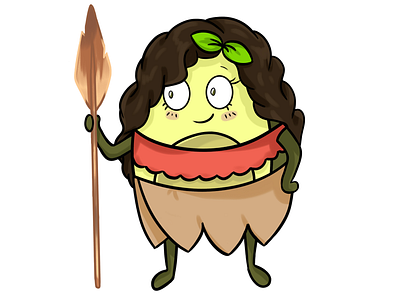 Test Illustration on the Avocado Couple project art character illustration