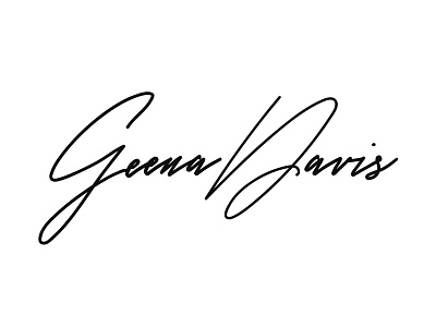 Personal Logo Design & Branding : by Geena Davis branding handwriting illustration logo design personal branding script typography