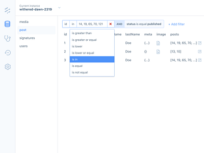 Database client