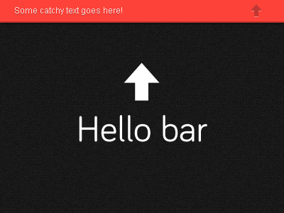 Hello bar