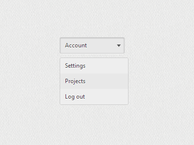 Freebie: Dropdown menu by Kasper Mikiewicz on Dribbble