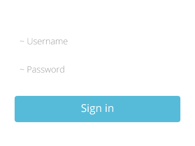 Sign in form for upcoming minimalist CMS