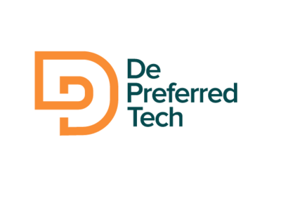 De Preferred Tech Logo branding design icon logo