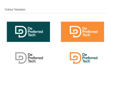 De-Preferred Tech Identity branding design logo