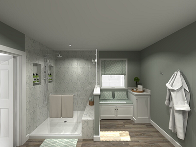 Master Bath Remodel Rendering