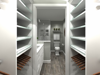 Master Bath Remodel Rendering