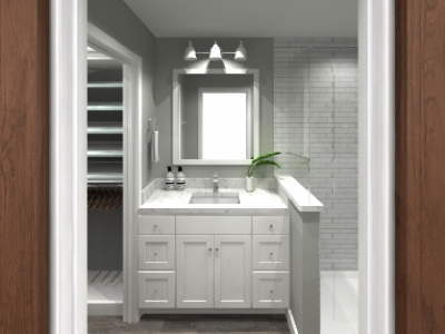 Master Bath Remodel Rendering