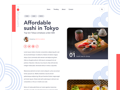 Japan Travel Blog branding design ui website