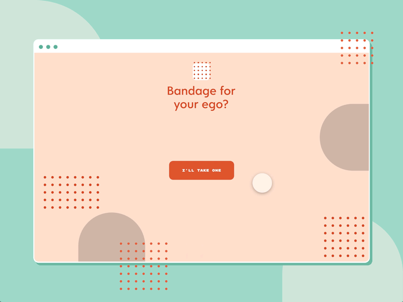 Bandage for your ego? adobe xd animation design ui website website concept