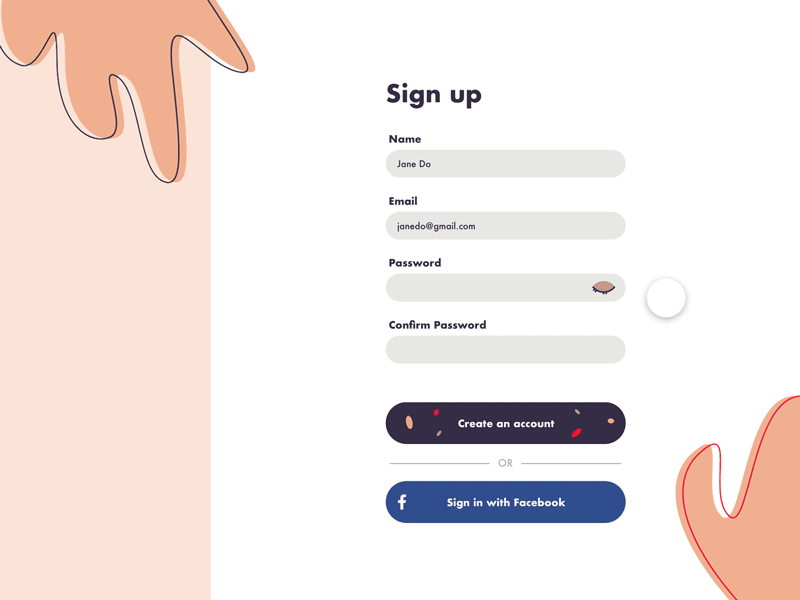 Daily UI 011 - Flash Messages adobe xd animation daily ui dailyui design sign up form signup ui ux
