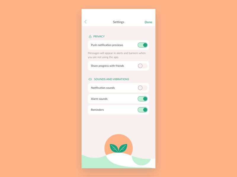 Daily UI 015 - On/Off Switch animation daily ui daily ui 015 dailyui design mobile ui vector