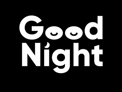 Good Night branding design graphic design illustration logo type typography vector