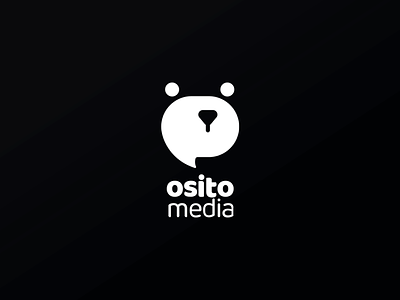 Osito Media Logo bear brand logo logos media osito oso