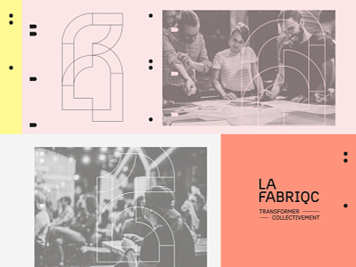LA FABRIQC branding colorful construction deconstruction design exploration graphic platform ideation identity vector