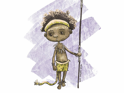 Doodles on a Saturday african art childrens book design drawing illustration