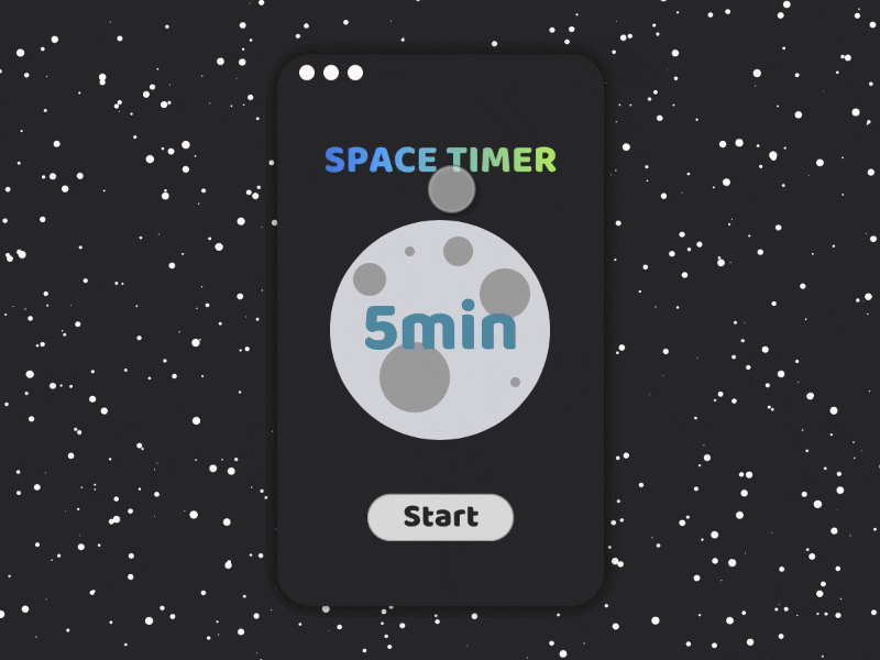 Countdown Timer - Daily UI Challenge 14 animation timer countdown space planets ui daily challenge dailyui flinto
