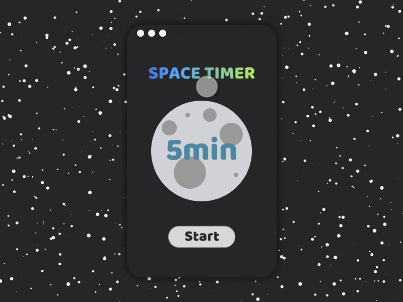 Countdown Timer - Daily UI Challenge 14 animation challenge countdown daily dailyui flinto planets space timer ui