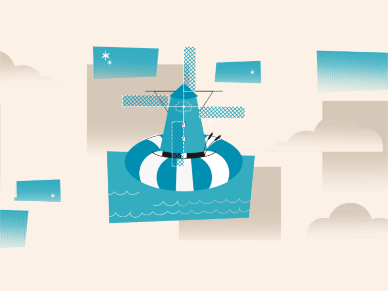 Float Wind Mill by Natalia on Dribbble