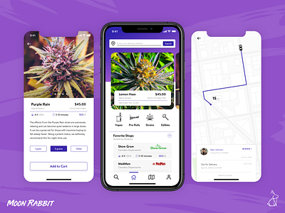 Moon Rabbit - iOS Delivery App app app design design ios ui