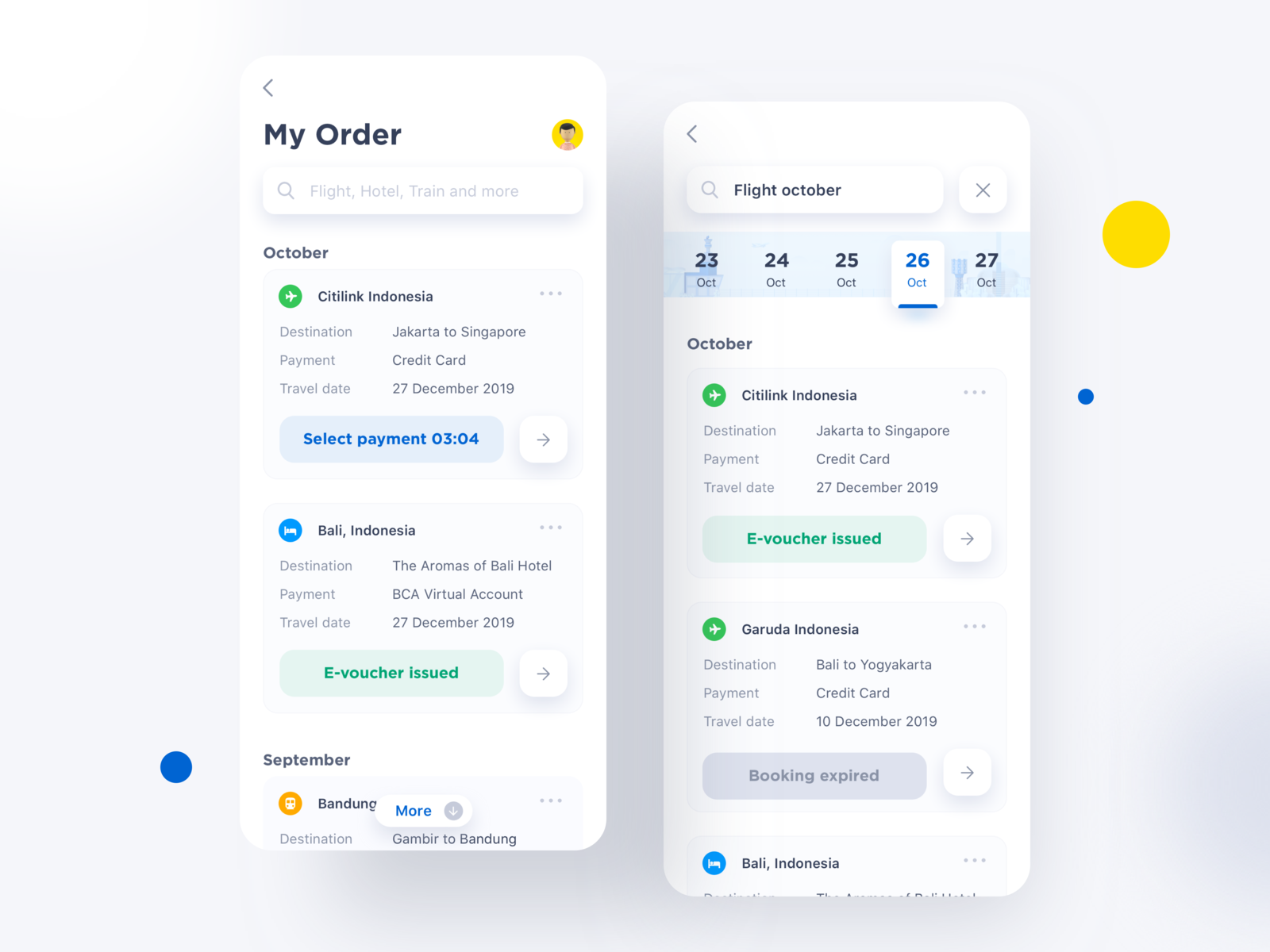 My Order App Exploration ⠿ by Rian® for tiket design on Dribbble