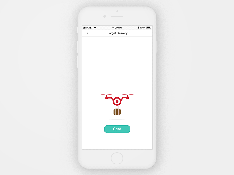 Drone Delivery for Traget animaiton app design drone illustration illustrator interaction design iphone motion screen design target ui ux