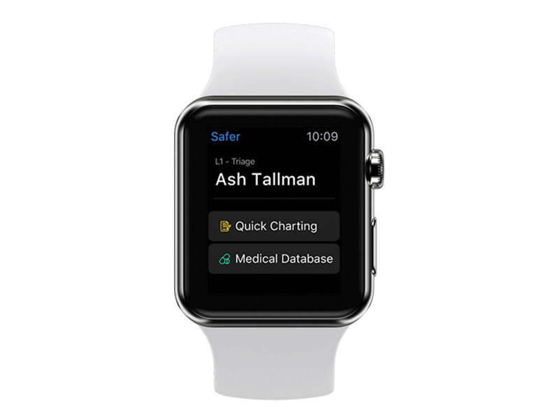 Medical Application - Apple Watch app graphics interaction design iwatch medical app motion screen design ui ux watch ui