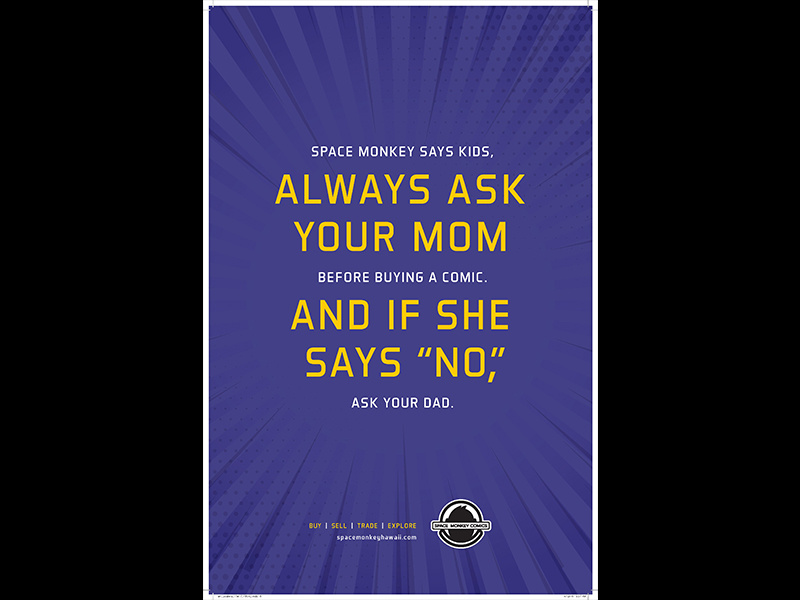 Mom hawaii bradley shin poster comics monkey space mom