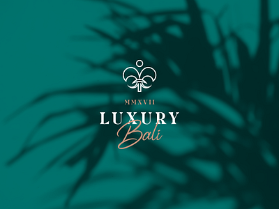 Luxury Bali — Logo Design branding classic corparate design guideline holiday identity logo logotype negative space rich rose shadow tour travel