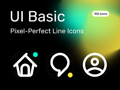 UI Basic V1.0 — Pixel-Perfect Line Icons icon set