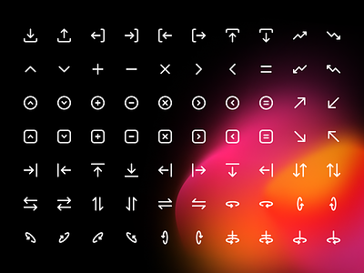 Arrows V1.0 — Pixel-Perfect Line Icons down