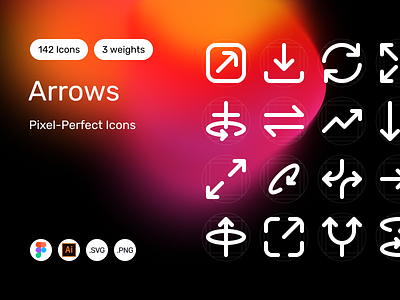 Arrows — Pixel-Perfect Icons