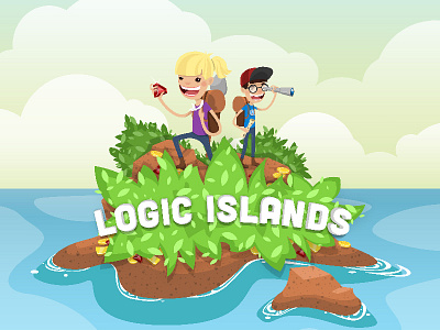 Logic Islands Artwork adventure explore island kids treasure